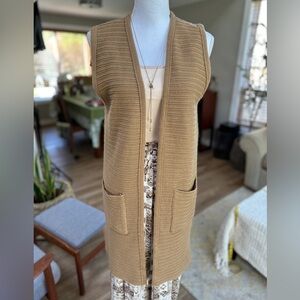Vintage Boho Bonnie Lee Leroy long duster vest